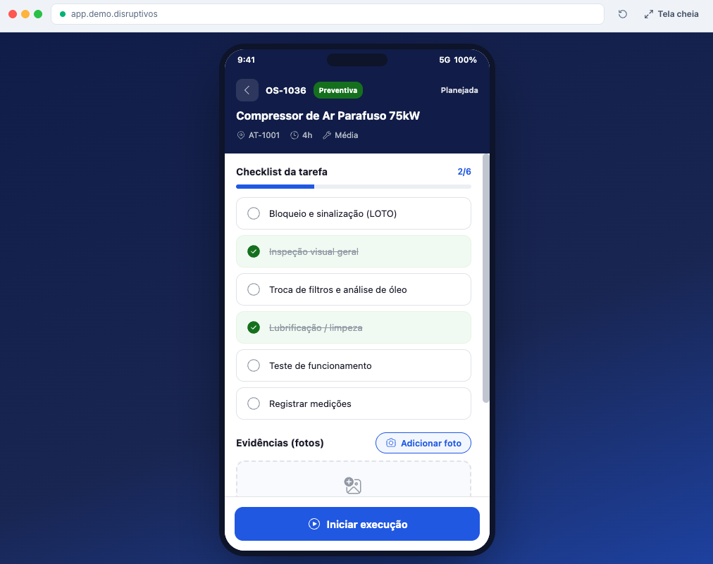 App de Campo do Técnico